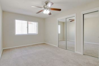 Spacious closets 